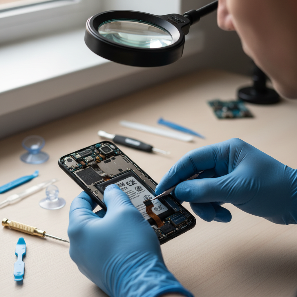 Telefoononderhoud en reparatie in de stad